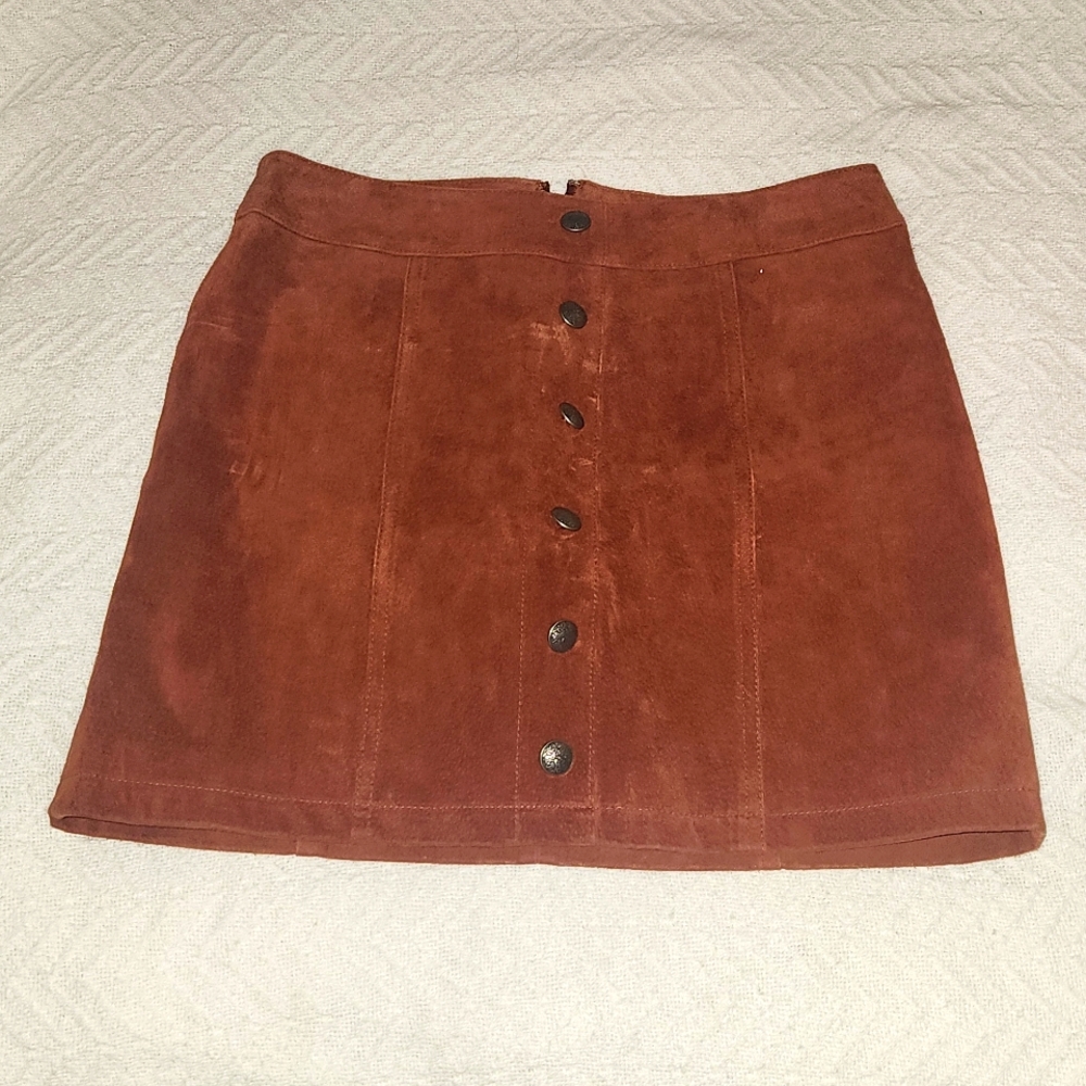 NWT Gianna Bini Leather Mini Skirt Small